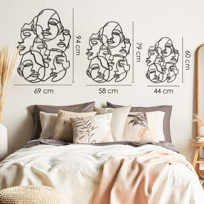 Wallity Faces Line Art- APT743 S